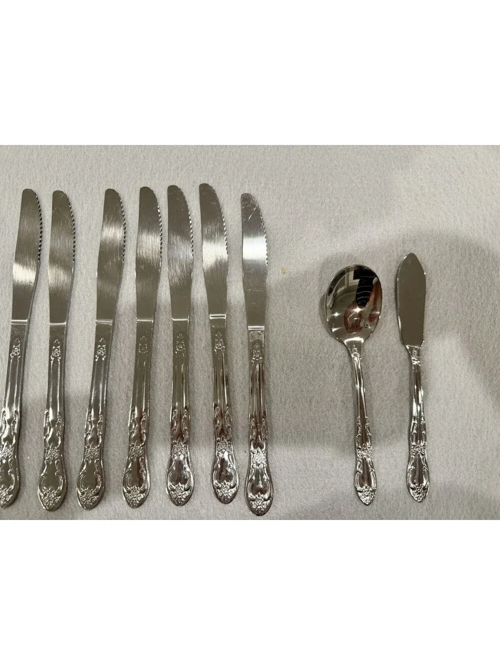 Oneidacraft Stainless Flatware Venus Set Of 57 Pieces EUC